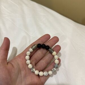 marble essential oil stone bracelet